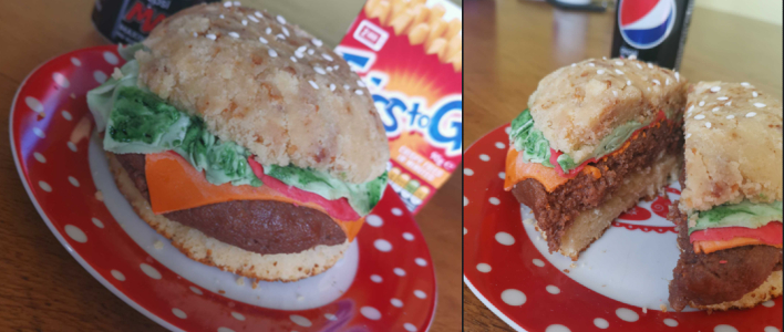 Burger cake