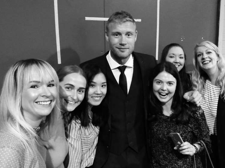 Freddie with the Jacamo team.