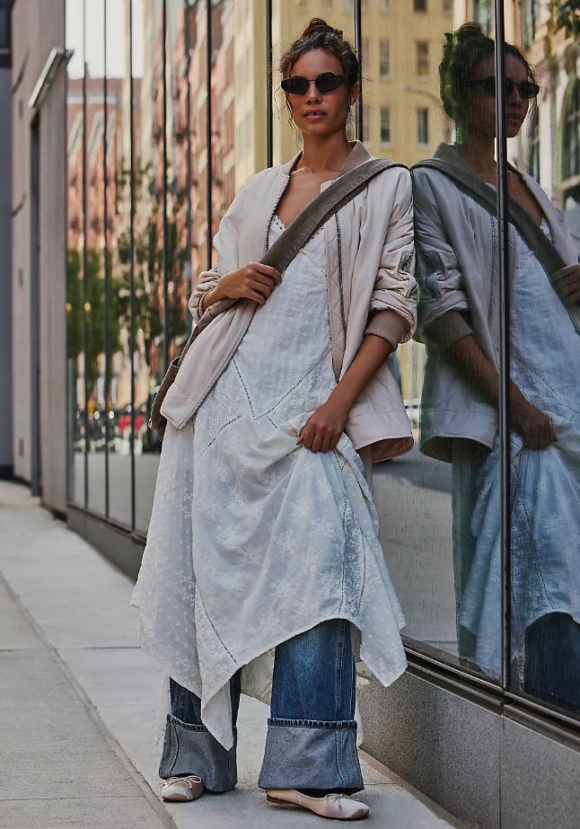 Free People Dress and Bomber