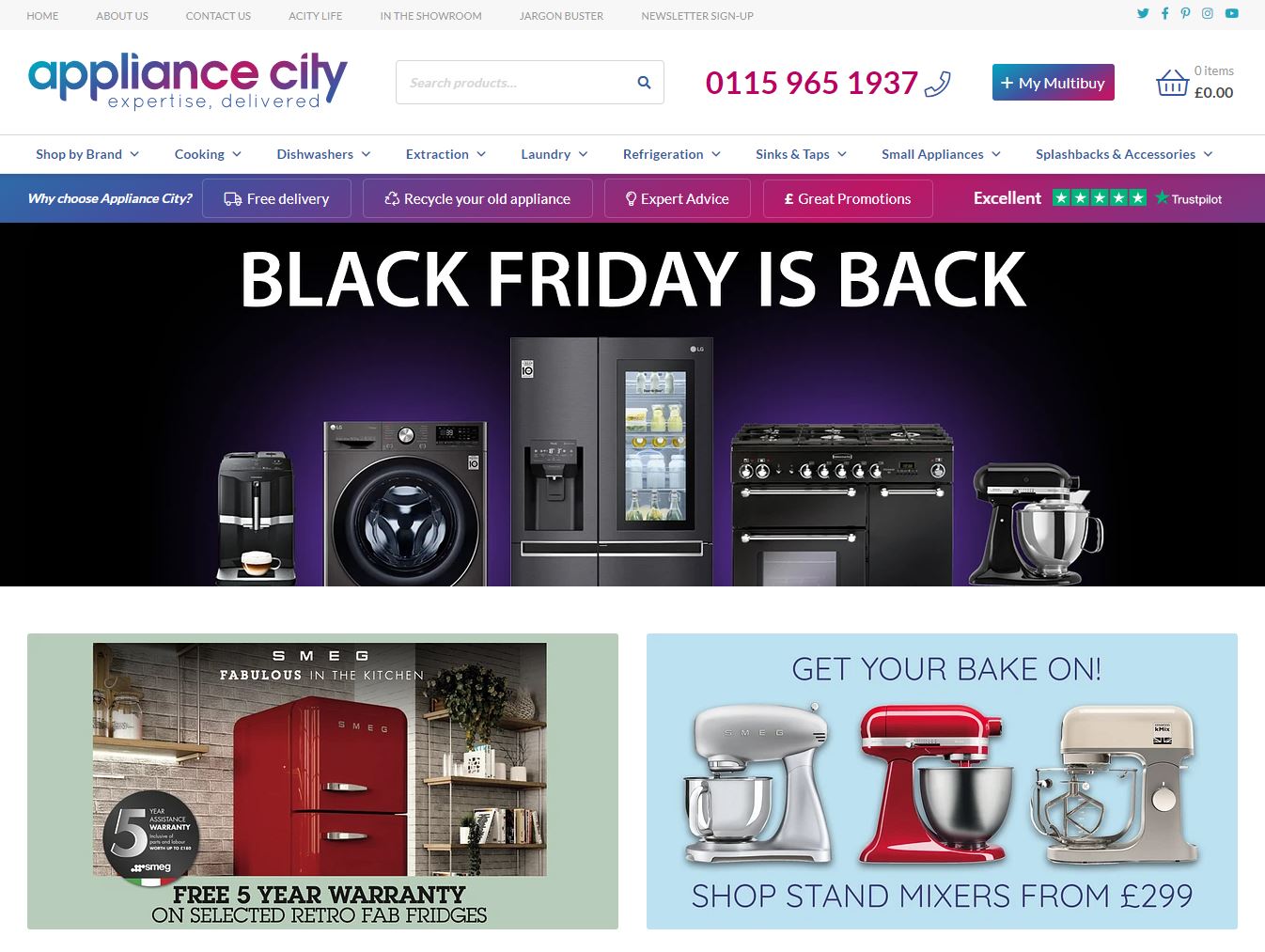 Appliance City Product Categories