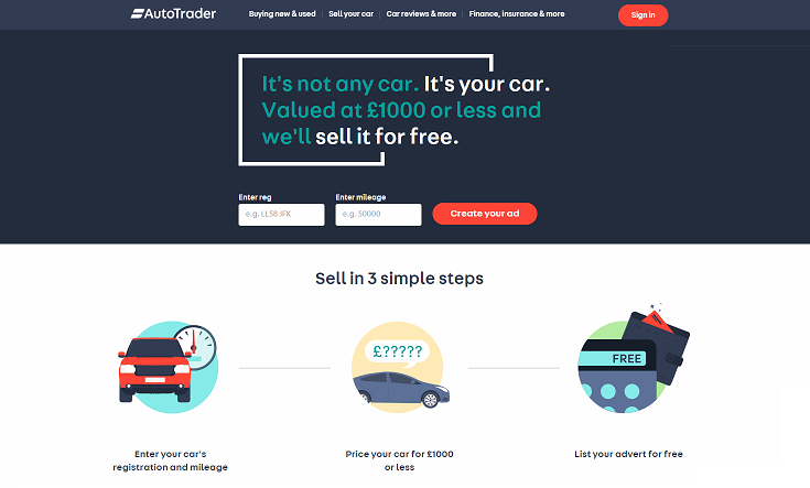 Autotrader Homepage