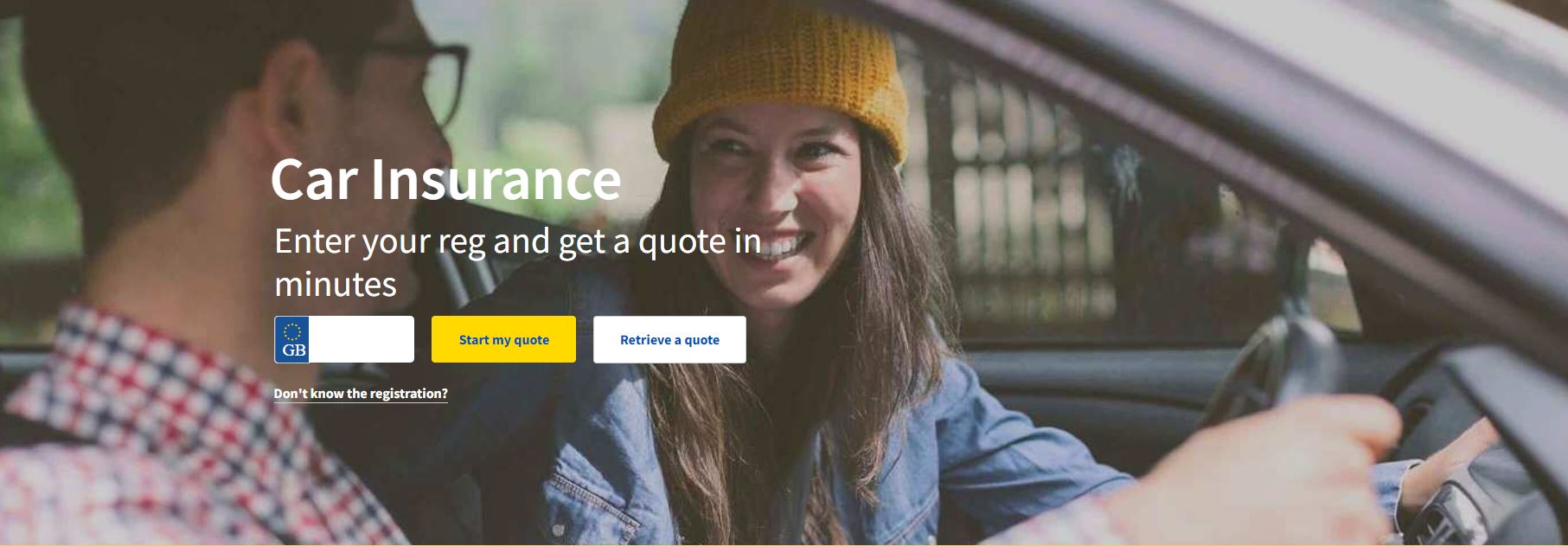 Aviva Car Insurance Homepage