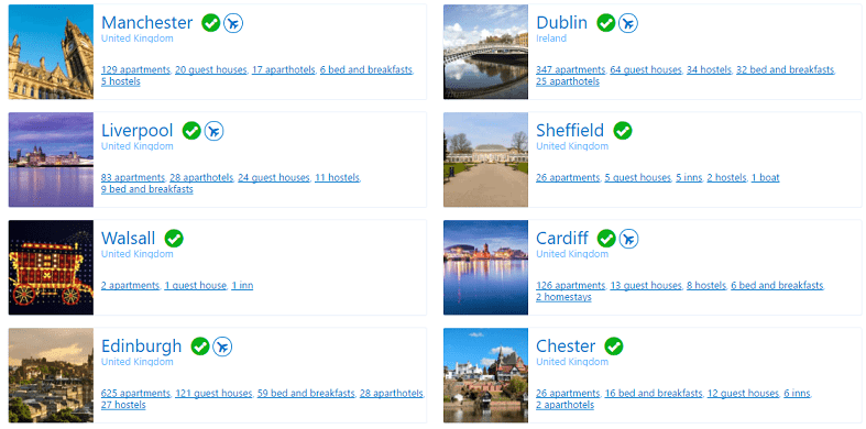 Booking.com Destinations