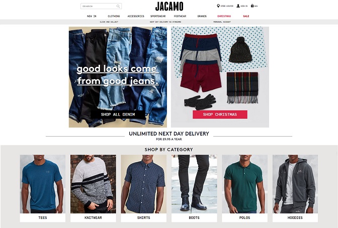 Jacamo Homepage Screenshot