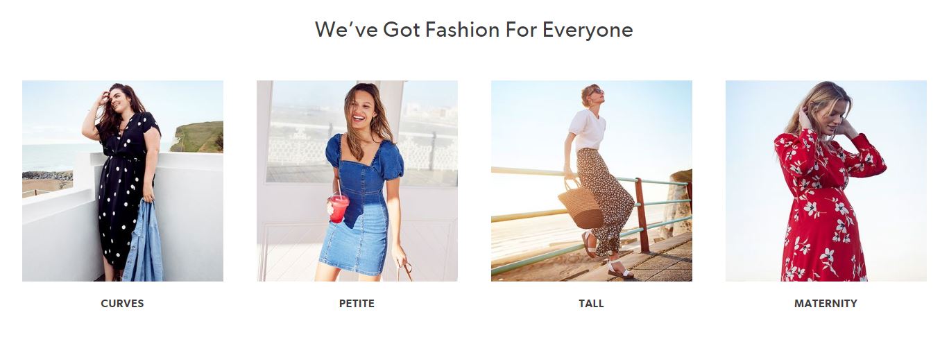 New Look Homepage