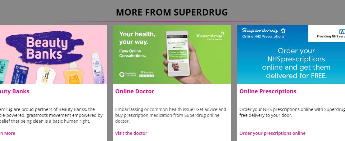 Superdrug Homepage