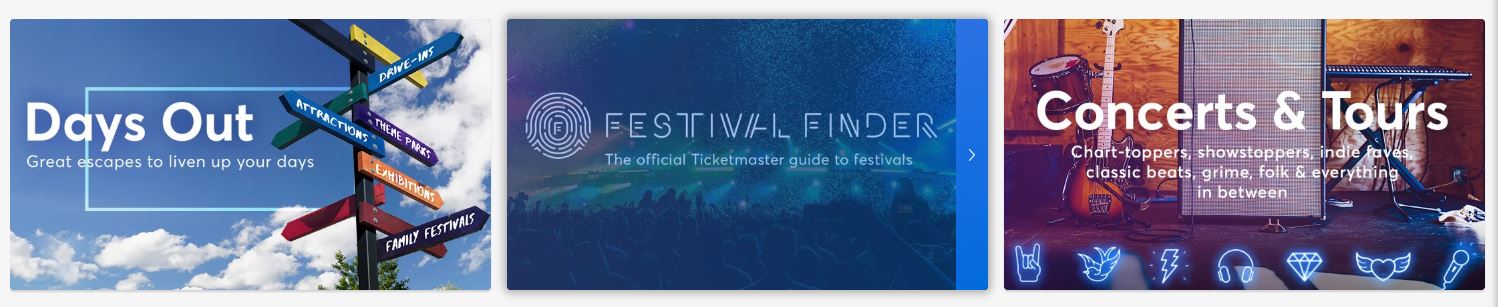 Ticketmaster Homepage
