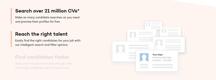 Totaljobs CV search